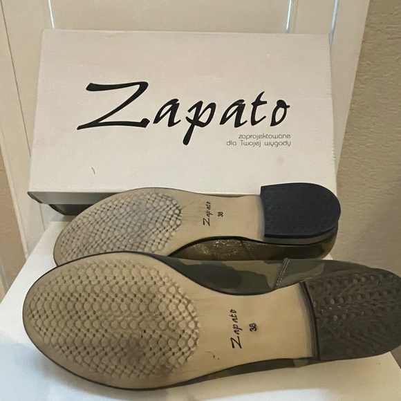 Green Camouflage Round Toe Leather Tassel Loafers - Women, Size: 38 - Picture 2 of 4